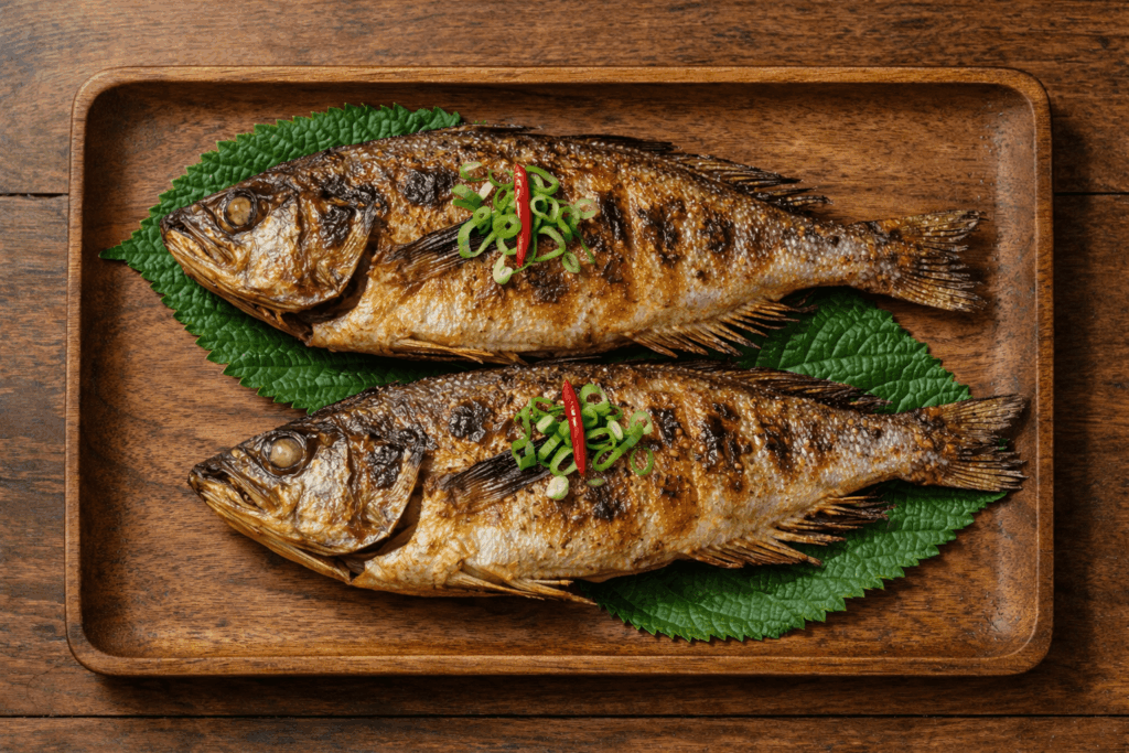 Borigulbi Dried Yellow Corvina Korean Traditional Meal at Local Restaurant in Seoul