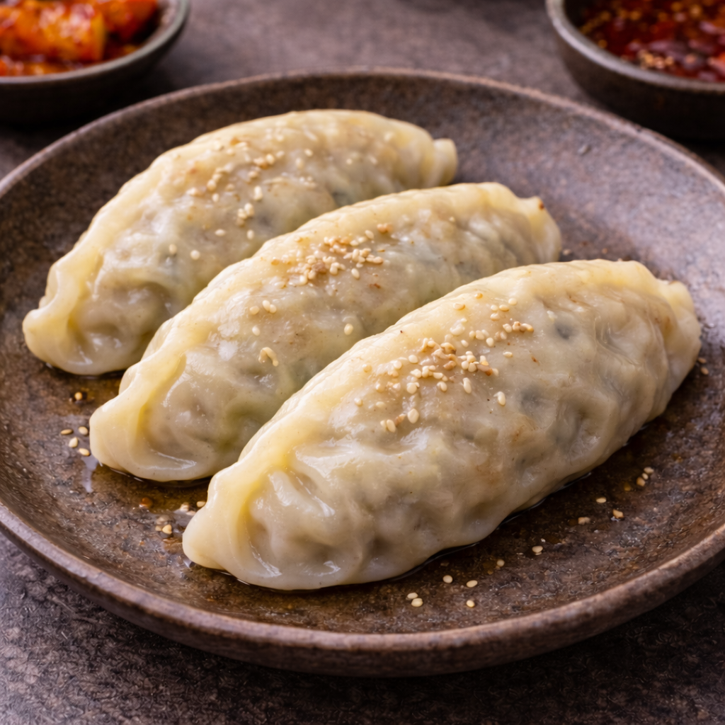 Korean dumplings at Tongin Market lunchbox cafe