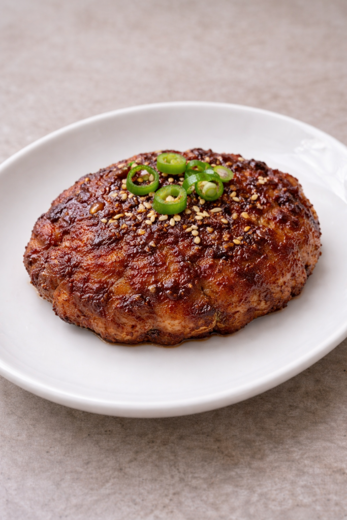 Tteokgalbi patty in Tongin Market dosirak