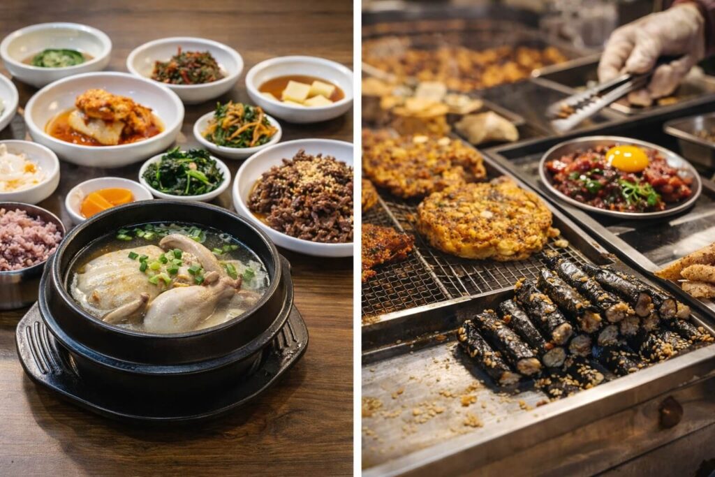 est 5 Korean restaurants in Jongno Seoul including jeyuk bokkeum dakgalbi chicken soup and Gwangjang Market food
