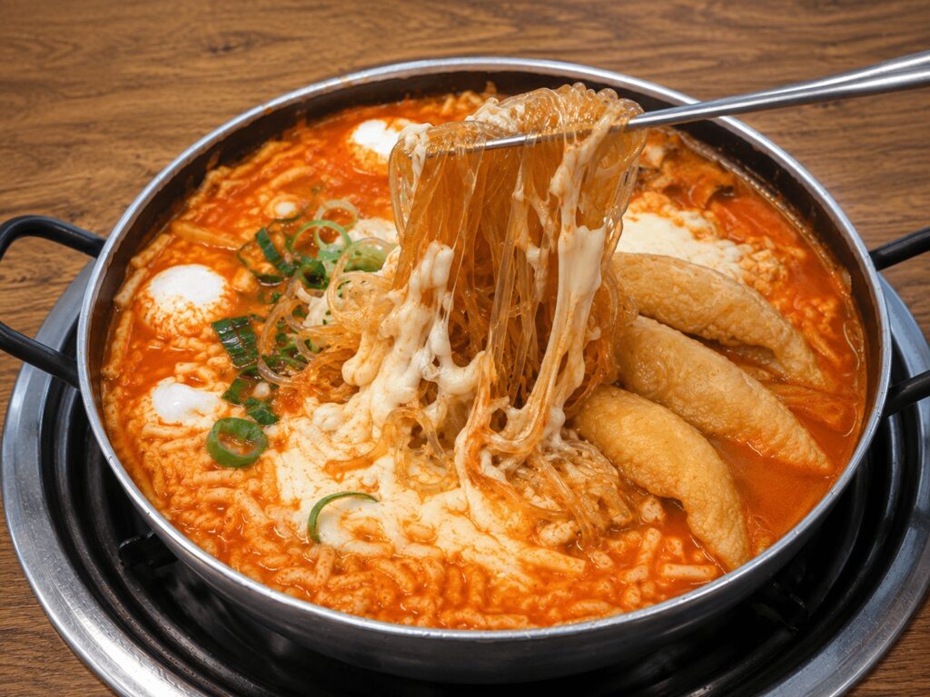 Stretchy Cheese Ramen Tteokbokki at Coyaco