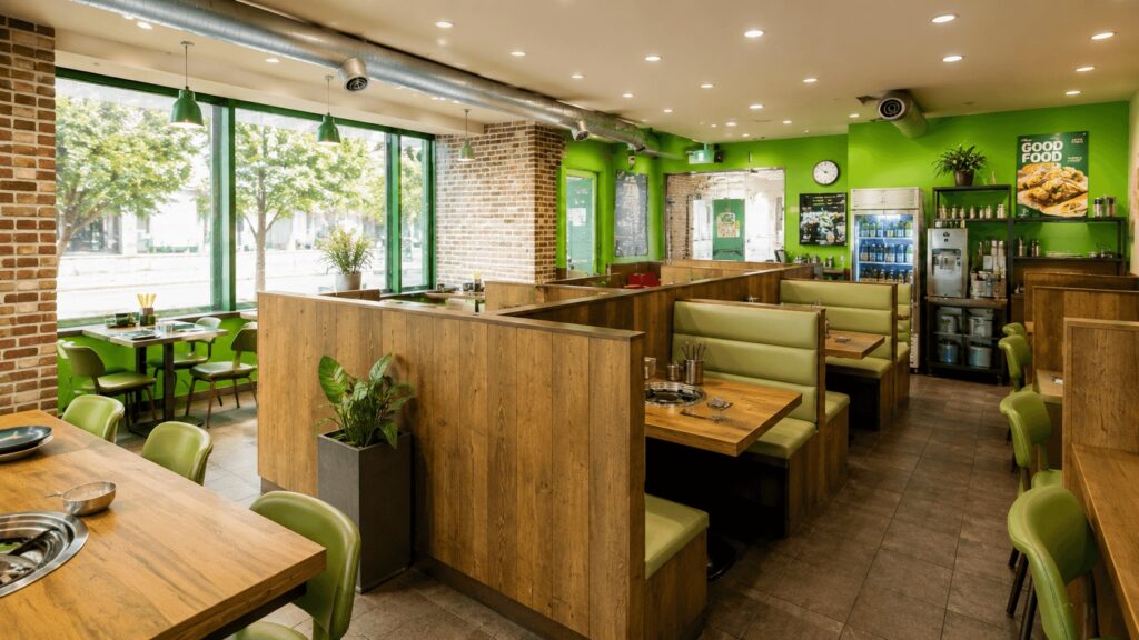 Cozy Interior of Coyaco Instant Tteokbokki Restaurant in Jongno