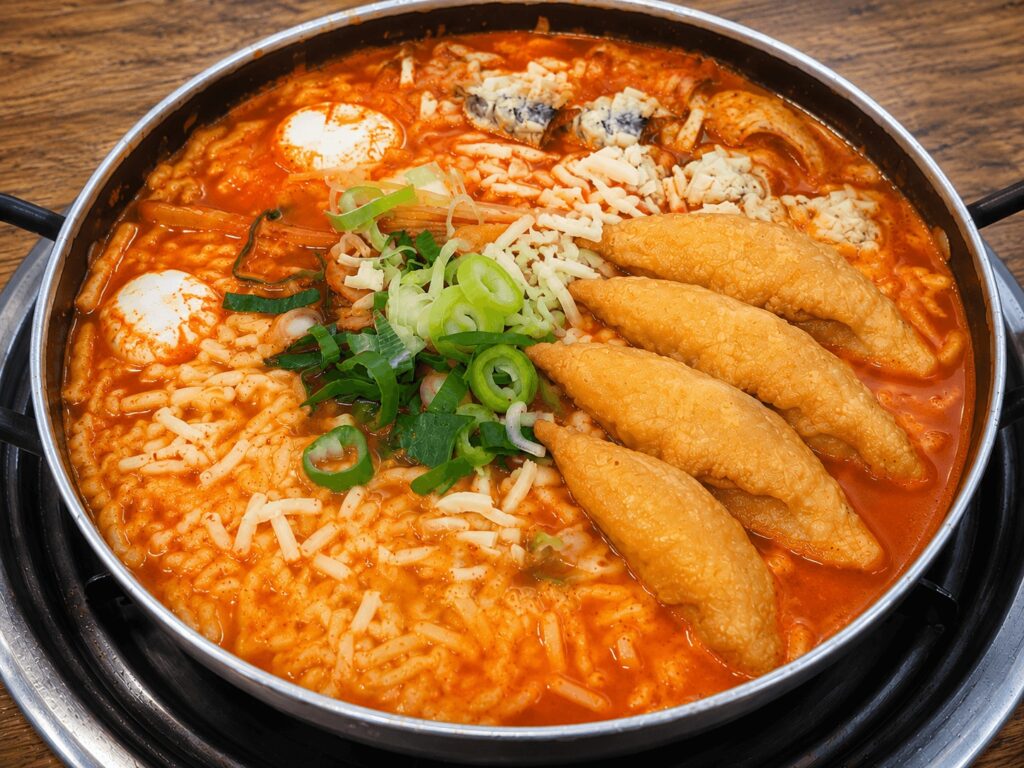 Korean Instant Tteokbokki Hot Pot in Jongno Seoul