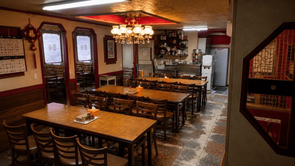 Interior of Donghaeru Chinese Restaurant in Jongno Seoul
