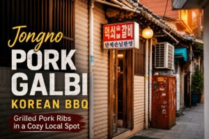 Famous pork galbi Korean BBQ restaurant Meoksoe Jip in Jongno Seoul