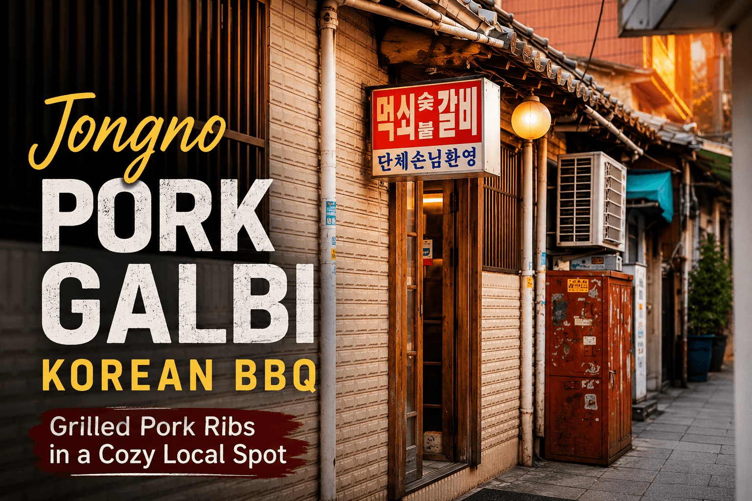 Famous pork galbi Korean BBQ restaurant Meoksoe Jip in Jongno Seoul