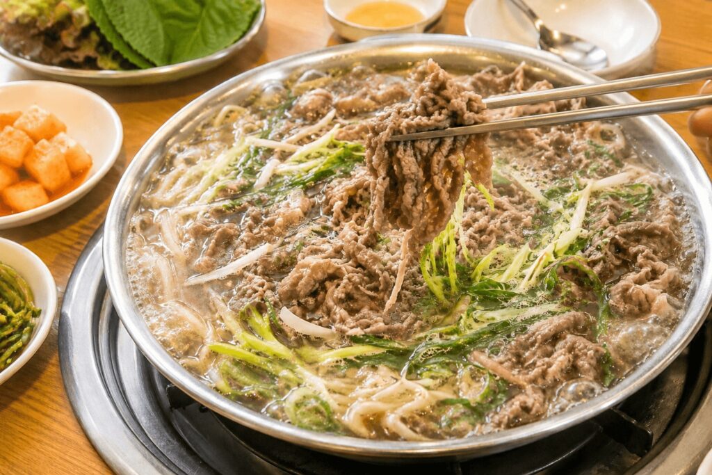 Tender beef from Dokkaebi Bulgogi in Dongdaemun