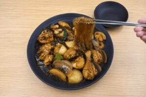 Korean glass noodles in jjimdak at Dutchim