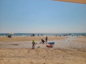 Family beach area at Daecheon Beach in Boryeong