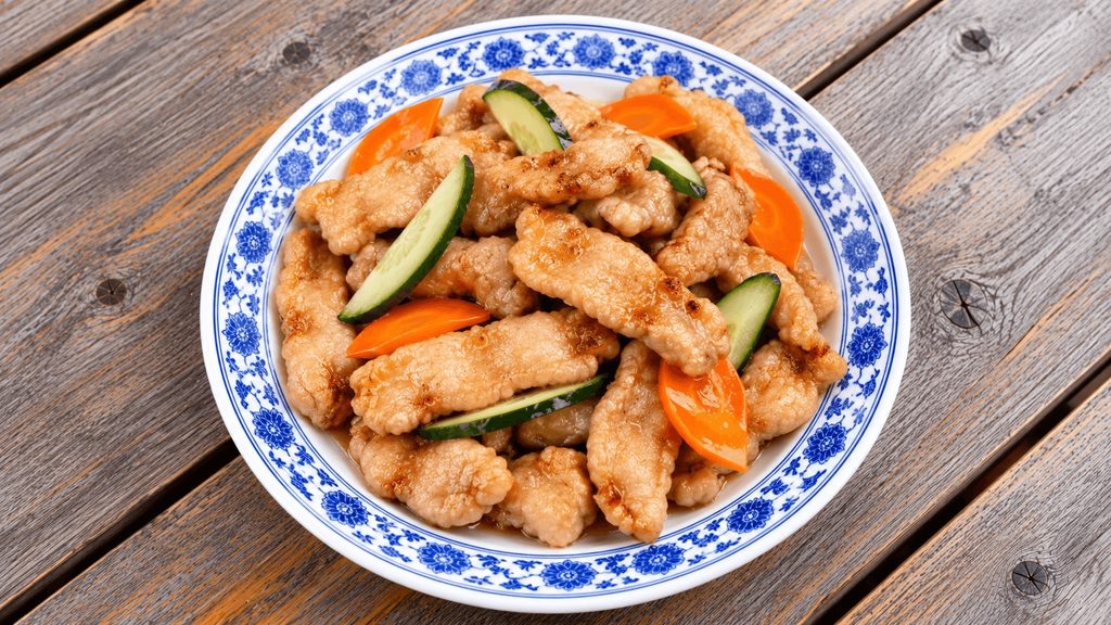 Korean tangsuyuk sweet and sour pork