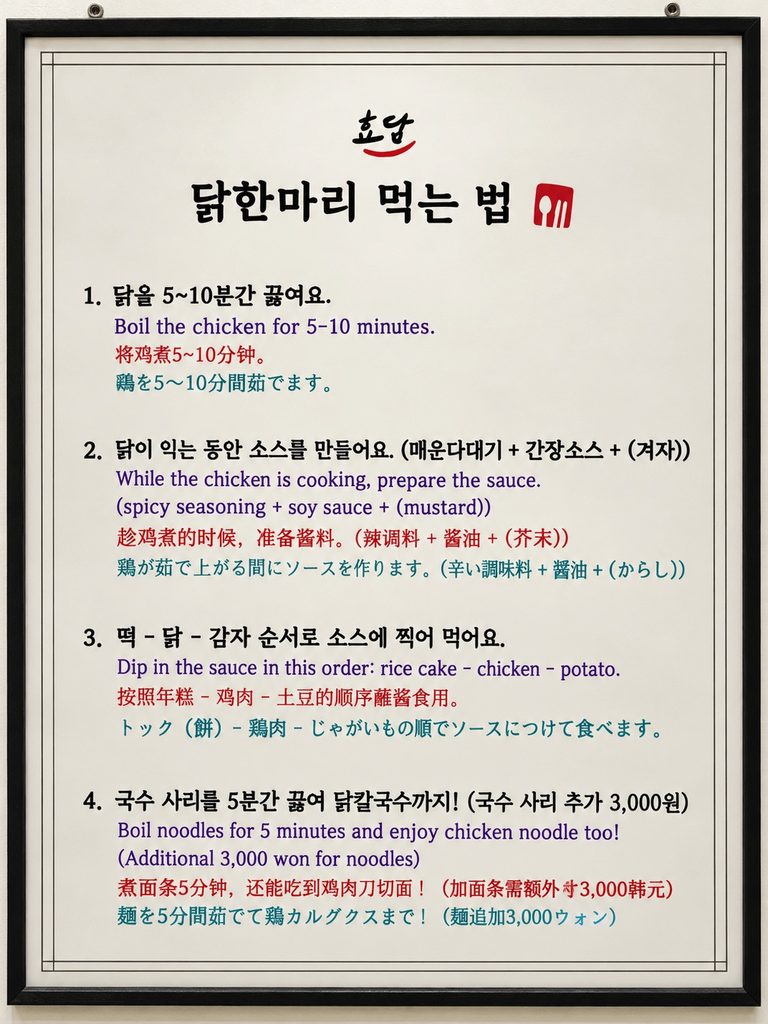 How to Enjoy Dakhanmari at Hyodam in Myeongdong
